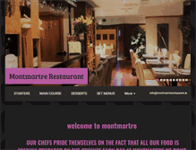 Tablet Screenshot of montmartrerestaurant.ie